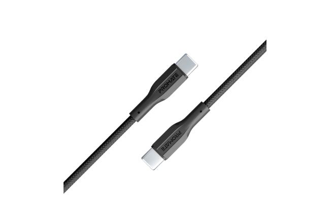 Promate xCord-CC Super-Flexible USB-C to USB-C Cable, 60W, 1M